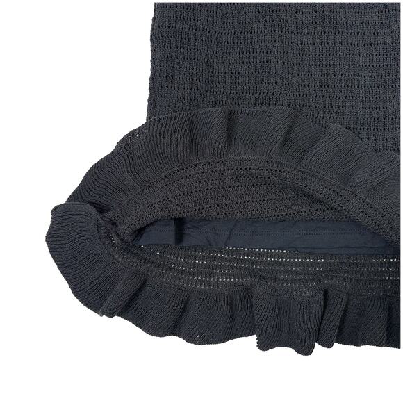 Anthropologie Black Ruffled Skirt - Picture 8 of 9